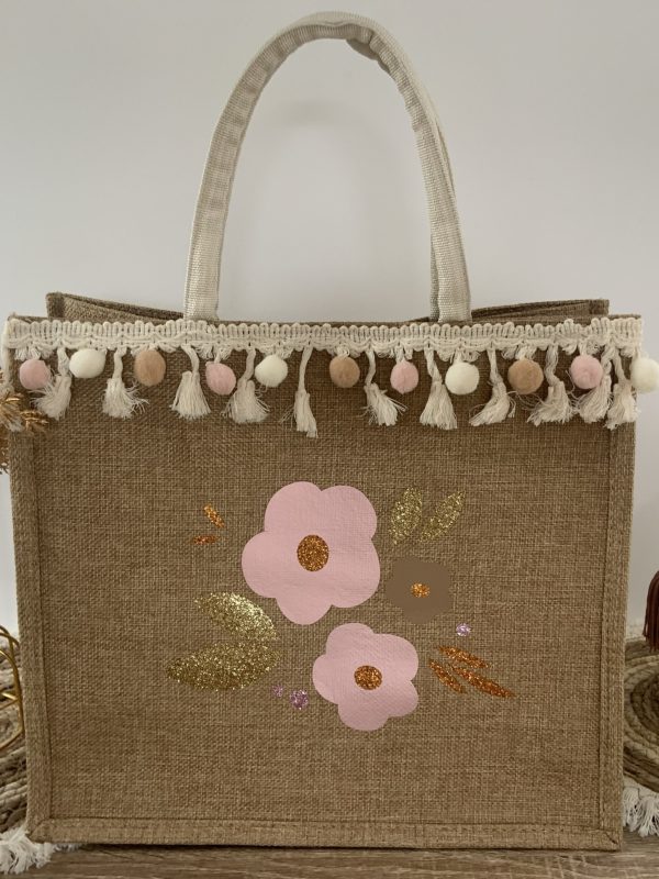 Cabas Pompon Rose