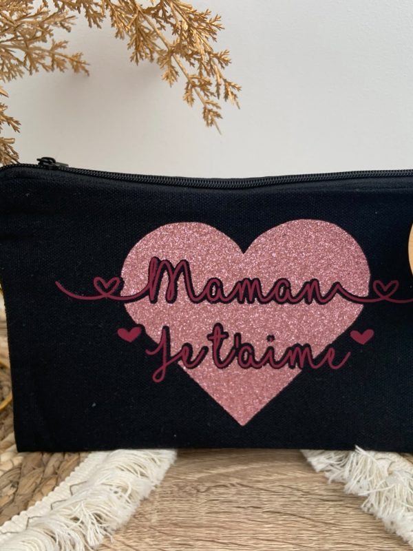 Pochette cœur rose