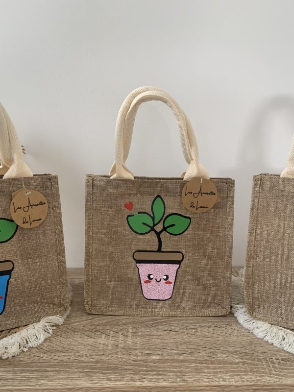 Cabas plantes kawaii