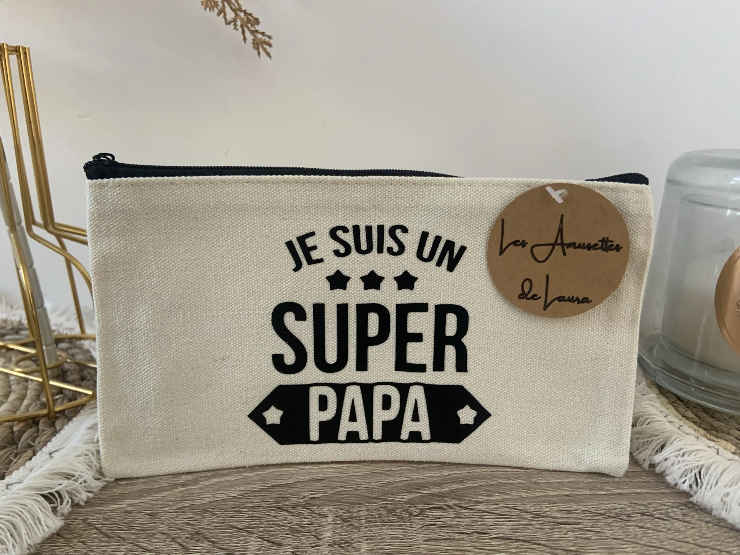 Pochette Fête des Pères Écru