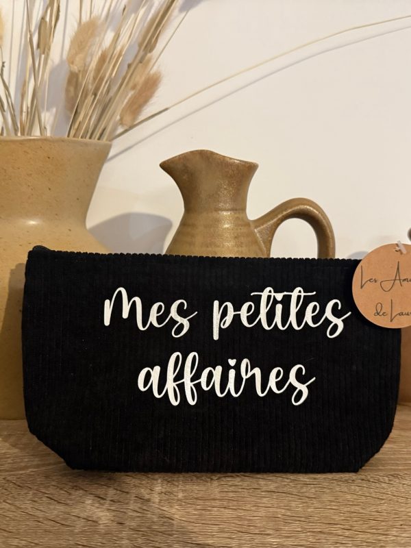Pochette Velours Côtelé Mes petites affaires