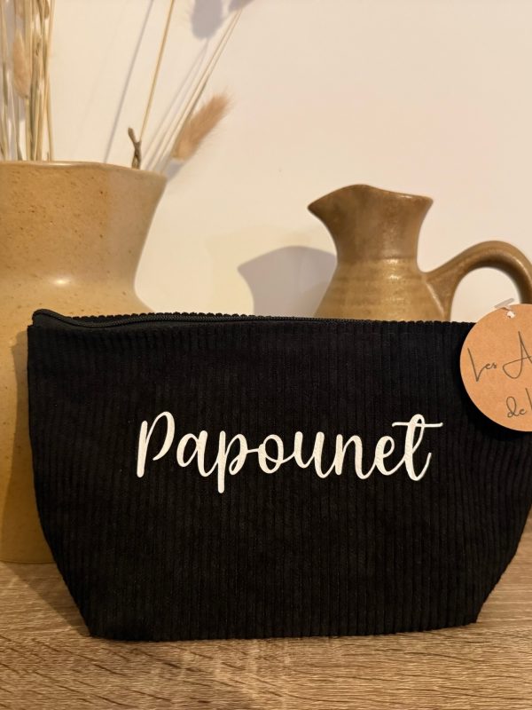 Pochette Velours Côtelé Papounet