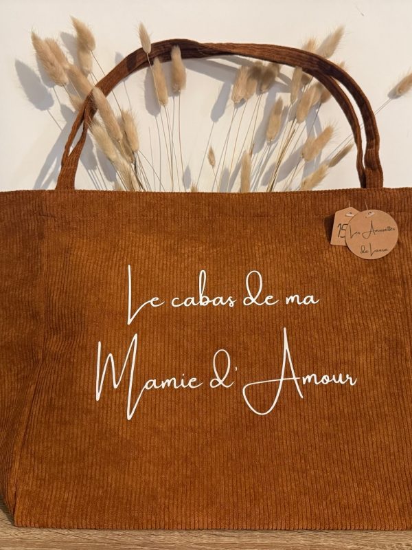 Cabas Velours Écureuil Mamie d’Amour