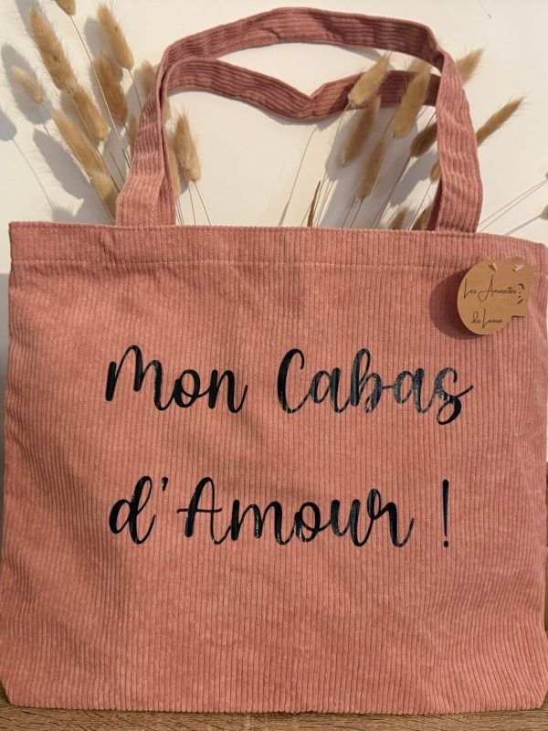 Mon cabas d’amour Velours Côtelé
