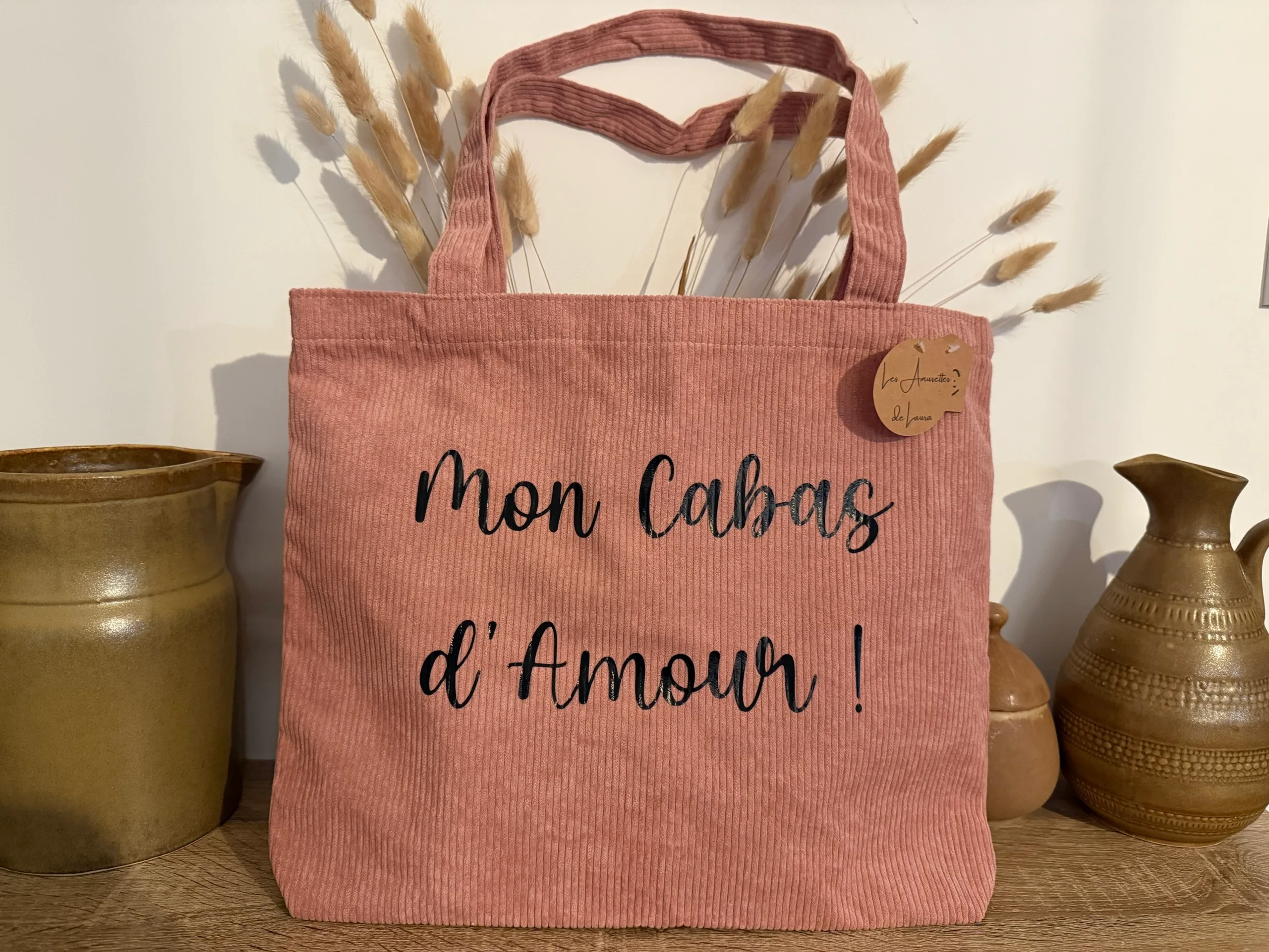 Mon cabas d’amour Velours Côtelé